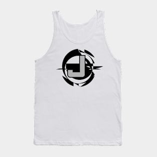 Futuristic Modern Letter J Tank Top